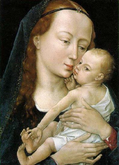 WEYDEN, Rogier van der Virgin and Child after 1454 China oil painting art